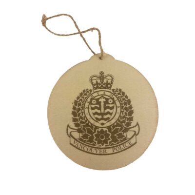 Crested Wooden VPD Ornament